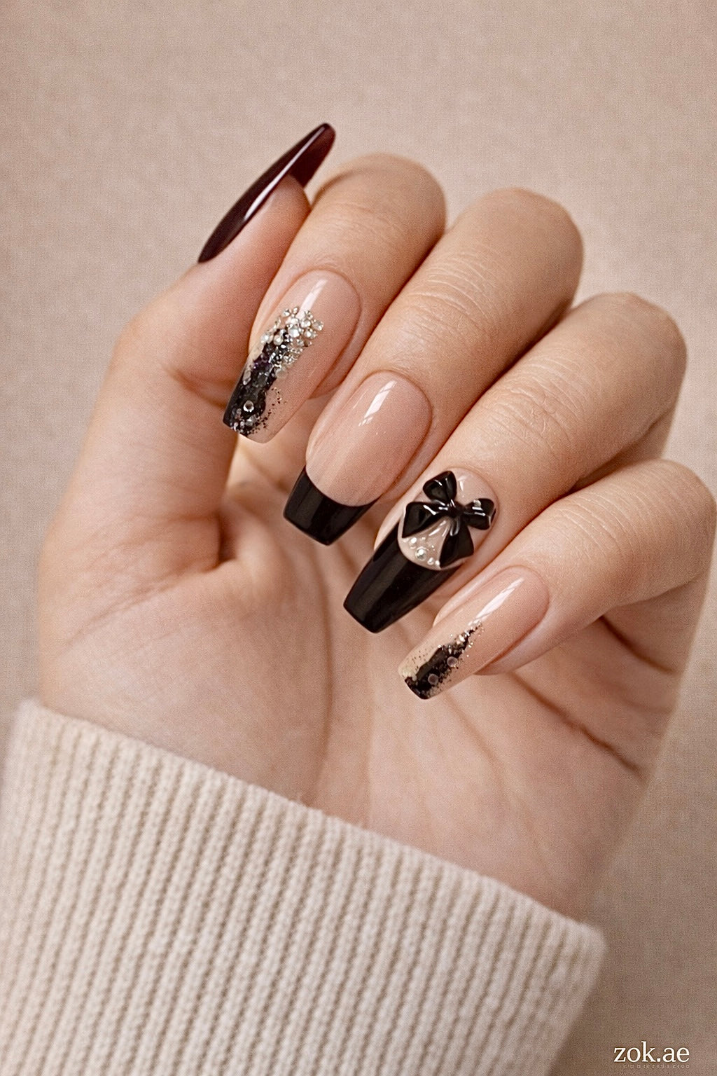 Press On Nails 028 Trendy Nail Design UAE ZOK