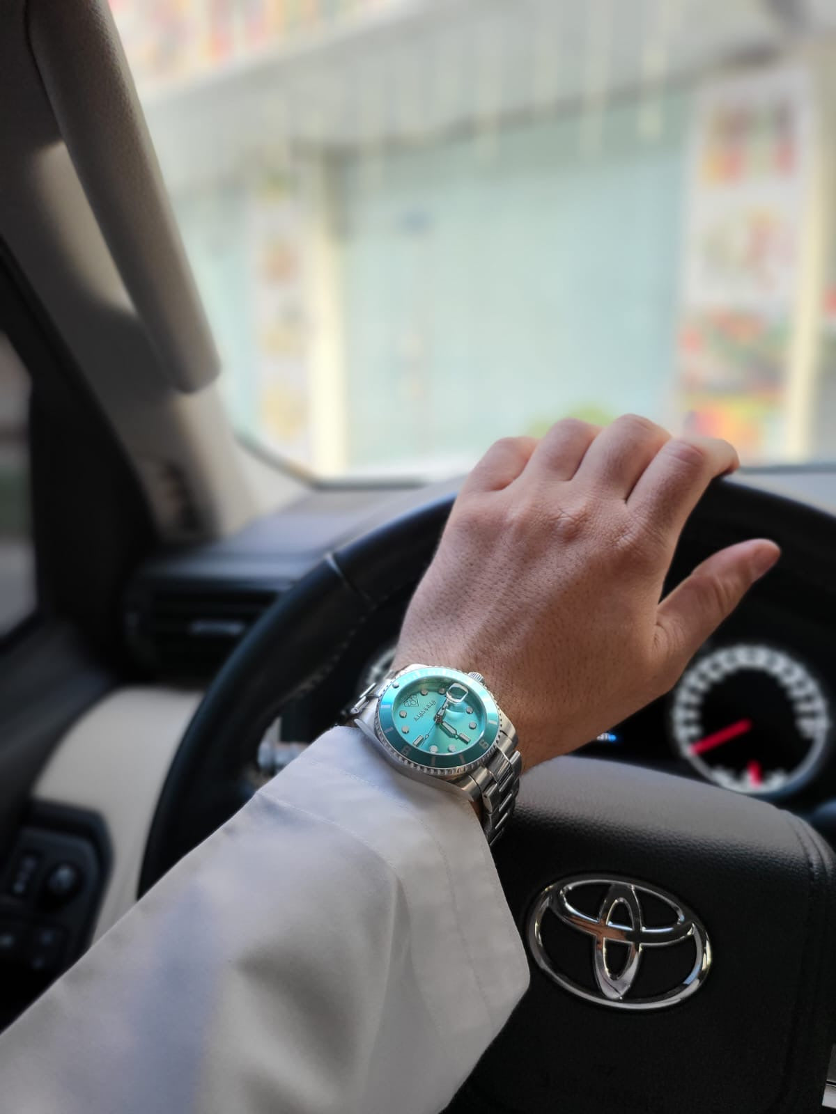 Khaled Signature Watch Side View UAE
