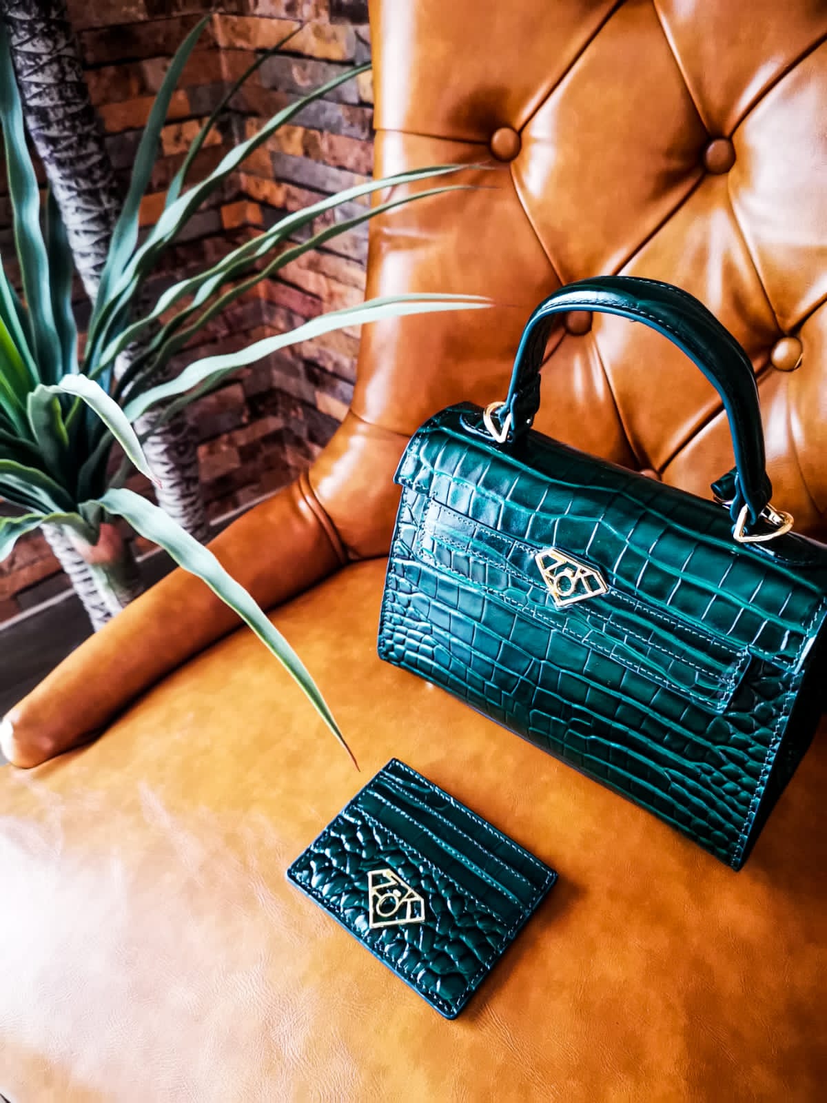 Zok classic - royal green - luxury hand bag