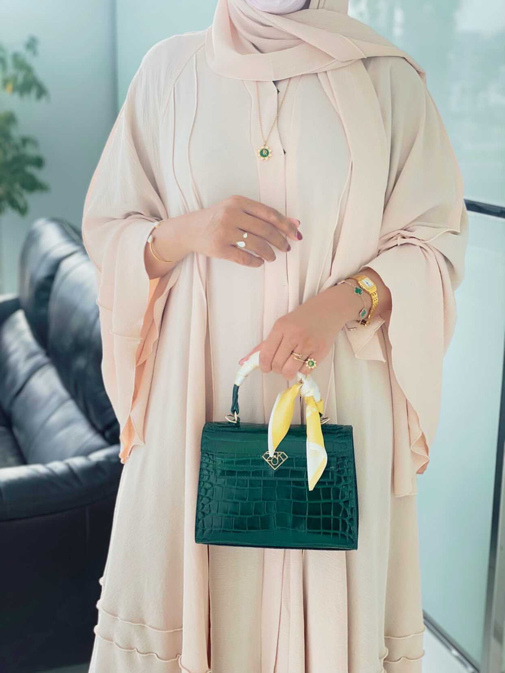 Zok Classic Luxury Bag Interior Gold Hardware UAE