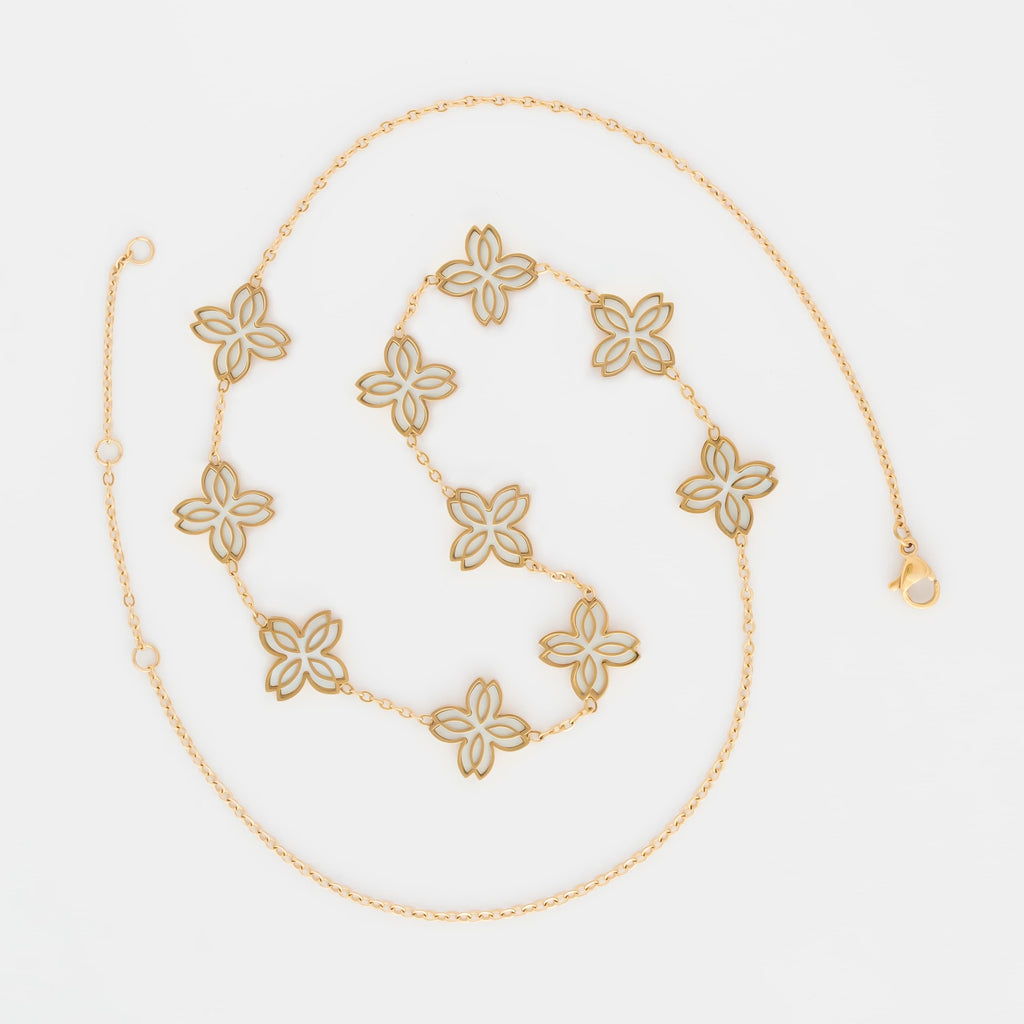 Zeina Flowers Necklace Lifestyle Jewelry UAE