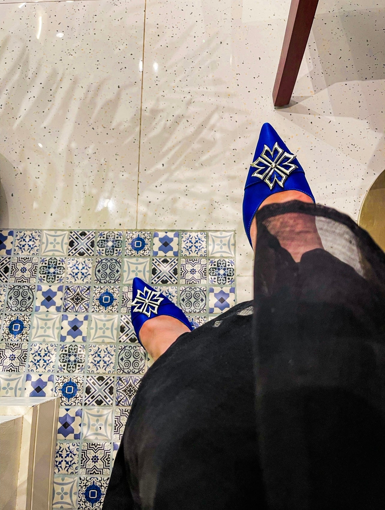 Royal Blue Women Shoes Styling UAE