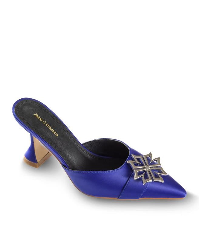 Royal Blue Low Heel Shoes Women UAE ZOK