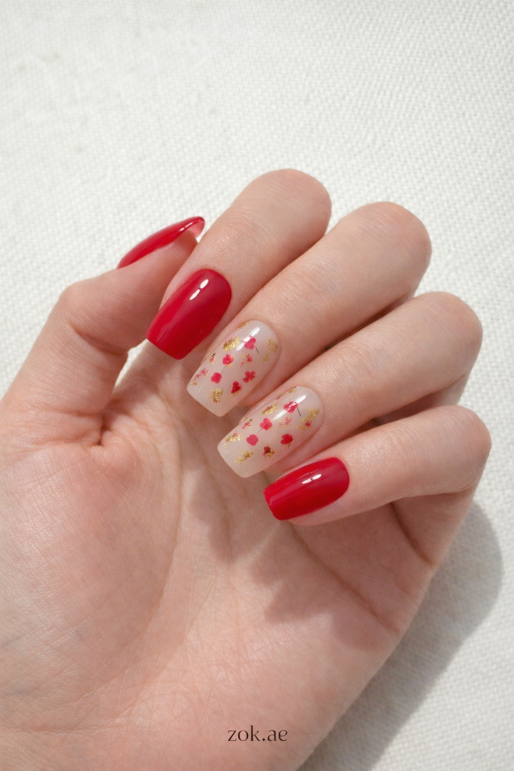 Press On Nails 009 Salon Manicure UAE ZOK